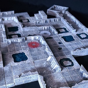 Cistern Dungeon Tile Set for Dungeons & Dragons, Pathfinder, Tabletop RPG Terrain 28mm.