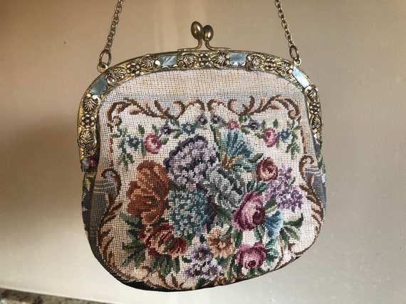 Vintage Petit Point Purse - image 1