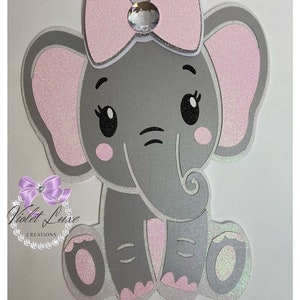 Baby Elephant Backdrop prop decor - Nursery Decor - First Birthday- Baby Shower