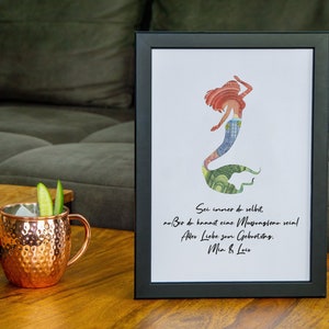 Personalisiertes Geldgeschenk zur Jugendweihe für Meerjungfrauen, Geschenk zur Kommunion, zur Einschulung, Geschenk zur Konfirmation