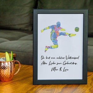 Personalisiertes Geldgeschenk für Fußballer zur Jugendweihe, Geschenk zur Kommunion, Geschenk Konfirmation, Geschenk Einschulung, Xmas