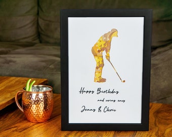 Personalisiertes Geldgeschenk für Golfer Mann - kreatives Geschenk für Golfer als auch Minigolfer