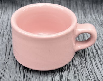 Russel Wright Shell Pink by Sterling China sturdy restaurantware handled coffee cup mug