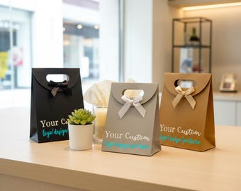 Personalized Gift Bags with Ribbon – Custom Name Bags for Wedding Favors, Bridesmaids, Birthday Party Favors, Bridal Shower Gifts