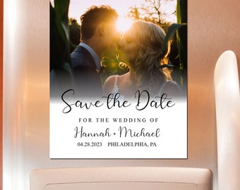 Save The Date, Personalized Photo Save The Date+ Free Envelope, Wedding Invitation/Photo Magnet/Save The Date Cards/Wedding Invitation