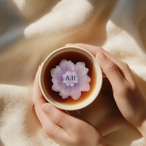 Floral Wedding Drink Toppers Edible | Custom Monogram Cocktail Toppers for Bridal Shower, Engagement, or Reception Party Drinks