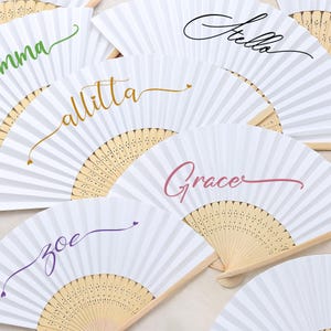 50 PCS Personalized Fans with Expedited Express