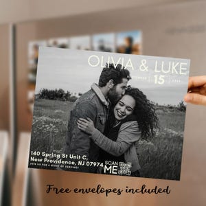 Photo Save The Date Magnet – Personalized Wedding Invitations with Free Envelope for a Memorable Wedding Announcement