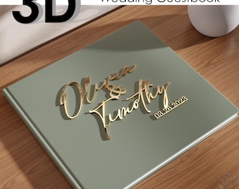 Custom Guest Book Alternative - Personalized Rustic Wood or Acrylic Wedding Guest Book
