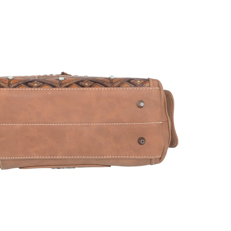 Concealed Carry Purse Tooled Leatehr Pattern Handbag Etsy