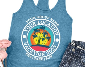 Personalized Family Tank Top, Custom Vacation Tank Top, Custom Family Vacation Tank Top, Family Vacation Tank Top, Custom Vacation Tank Tops