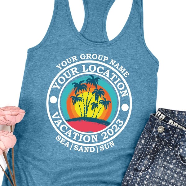 Personalized Family Tank Top, Custom Vacation Tank Top, Custom Family Vacation Tank Top, Family Vacation Tank Top, Custom Vacation Tank Tops