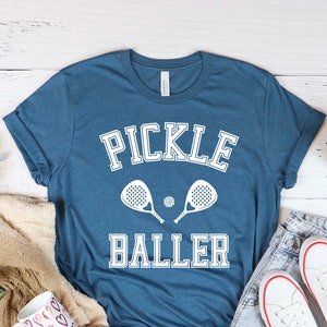 Pickle Baller T-Shirt, Gift Pickleball shirt, Sports Shirt, Pickleball Tee, Spirit Shirt, Pickleball Game Day, Pickleball Lover T-Shirt