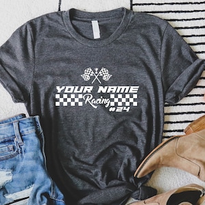 Custom Racing Your Name Shirt, Gift For Race Lover, Personalization Racer, Dirt Bike Shirt,Personalized Race Shirts With Number And Name Tee