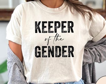 Keeper of the Gender Shirt, Gender Reveal Party Shirts, Gender Reveal Shirt, Baby Announcement Shirt, Auntie Shirt, Baby Shower Party