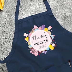 Customized Sweet Baker Apron, Sweet Lover Apron, Baker Gift, Personalized Gift, Funny Apron For Women and Man, Cute Apron, Printed Apron