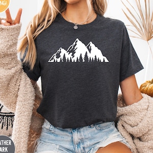 Mountain Shirt, Hiking Shirt, Camping Shirt, Nature Shirt, Hiking Mom Shirt, Mountains Are Calling, Mountain T-Shirt, For Women, For Men