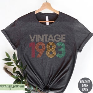 1983 Vintage Shirt, 1983 Birthday Shirt, 40th Birthday Gift, 40th Birthday Gift Shirt, 1983 Vintage Tee, Vintage birthday shirt, Birthday