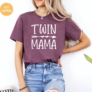 Twin Mama Shirt, Mom Of Twins Shirt, Twin Baby Gifts, Mama Shirt, Twin Mom Shirt, Mom Of Twins Shirt, Twin Gifts, Mothers Day Shirt