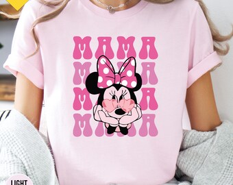 Mama Minnie Mouse Shirt, Minnie Mouse Shirt, Disney Trip Shirt, Mama Mouse Shirt, Mothers Day Shirt, Gift For Mom, Retro Disney Tee