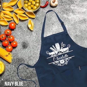 Custom Hair Stylist Apron, Funny Hair stylist Aprons, Funny Hairdresser Apron, Personalized Hair Stylist Apron, Apron for Women & Men image 1