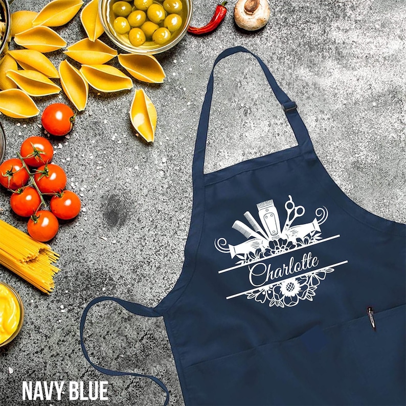 Custom Hair Stylist Apron, Funny Hair stylist Aprons, Funny Hairdresser Apron, Personalized Hair Stylist Apron, Apron for Women & Men image 1