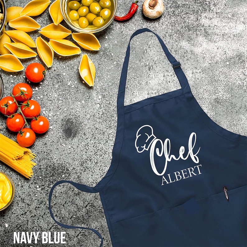 Customized Apron, Chef Printed Apron, Printed Kitchen Apron for Women & Men, Personalized Gift, Cute Apron For Women Men, Printed Apron, Bild 1