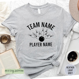 Custom Bowling Shirt, Bowling Team Shirt, Custom Tee, Personalized Bowling Shirt, Bowling Team Tee, Bowling Squad Shirt, Bowling Crew Shirt afbeelding 1
