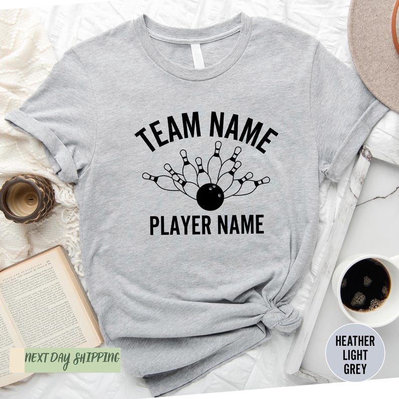 Custom Bowling Shirt, Bowling Team Shirt, Custom Tee, Personalized Bowling Shirt, Bowling Team Tee, Bowling Squad Shirt, Bowling Crew Shirt afbeelding 1