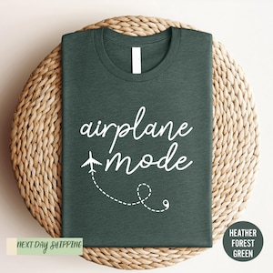 Airplane Mode Shirt , Airplane Shirt, Girls Group Trip T-Shirt, Travel Shirt, Adventurer Gift, Gift for Traveler , Airplane Mode, Vacation image 5