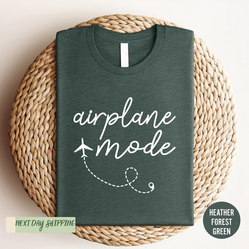 Airplane Mode Shirt , Airplane Shirt, Girls Group Trip T-Shirt, Travel Shirt, Adventurer Gift, Gift for Traveler , Airplane Mode, Vacation image 5