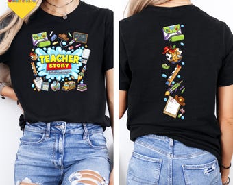Teacher Story Shirt,To Infinity And Beyond For Our Students Shirt, Teacher Gift Idea, Teacher Story Shirt, Toy Story Tee, Disney Teacher Tee