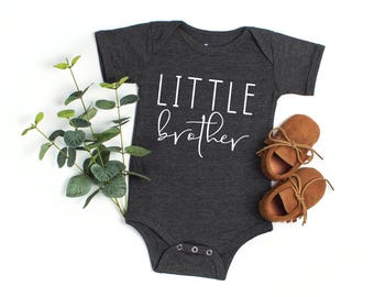 Little Brother Baby Bodysuit, Little Brother Baby Gift, Cute Little Brother Baby ,  Little Brother Baby Gift, New Lil Brother Gift