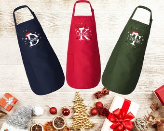 Custom Matching Christmas Apron, Christmas Apron, Christmas Gift, Custom Gift, Customized Apron, Personalized Gift, Cute Apron For Women Men