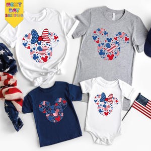 Disney Mickey and Minnie Fourth Of July Shirt, Fourth of July Disney Shirts, 4th of July Minnie Mickey Shirt, 4th Of July Couple Shirt