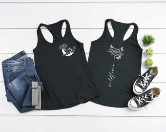 Wildflower Tank Tops, Tank Top for Women, Wildflower Tank, Flower Tank Top, Sunflower Tank Top, Flower Cropped Tank Tops, Summer Tank Top