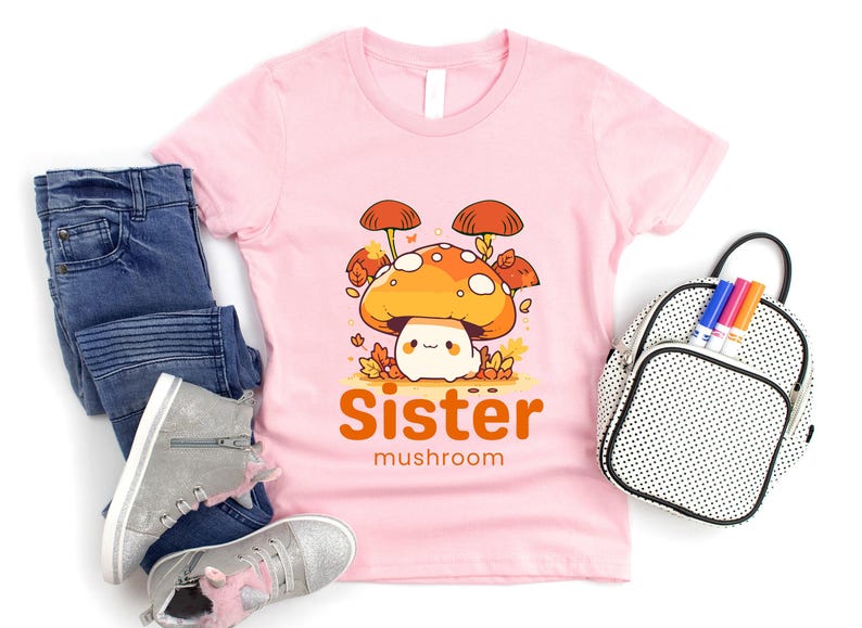 Mushroom Family Shirt, Mama Mushroom Shirt, Personalized Family Matching Shirt, Baby Mushroom Shirt, Daddy Mushroom Shirt,Nature shirt image 4