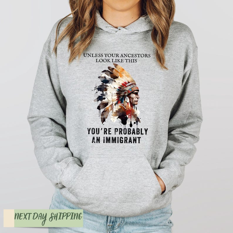a woman wearing a hoodie that says unless you like this you're probably