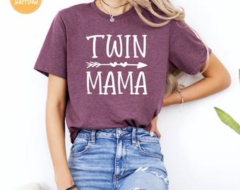 Twin Mama Shirt, Mom Of Twins Shirt, Twin Baby Gifts, Mama Shirt, Twin Mom Shirt, Mom Of Twins Shirt, Twin Gifts, Mothers Day Shirt