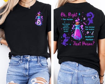 Two Sided Vintage Oh Right That Poison Llama Poison For Kuzco Shirt, The Emperor's New Groove Disney Shirt, Disneyland Trip, Comfort Colors®