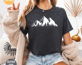 Mountain Shirt, Hiking Shirt, Camping Shirt, Nature Shirt, Hiking Mom Shirt, Mountains Are Calling, Mountain T-Shirt, For Women, For Men