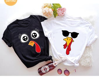 Cute Turkey Fall Thanksgiving Shirt, Thanksgiving tee t-shirts Fall Shirt, Family Thanksgiving Shirts, Group Shirts, Thanksgiving Tee