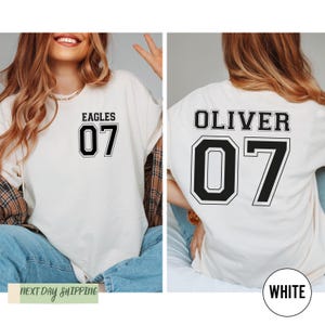 Customized Sports Shirt, Personalized Custom Tee, Name and Number, Customize Shirt, Sports Team Shirt, Dad Gift, Gift Idea, Your Own Writing image 4