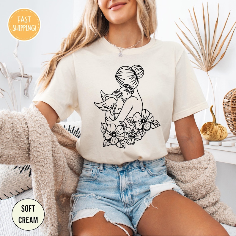 Baby Loss Memorial Shirt, Pregnancy Loss Shirt, Loss Angel Shirt, Baby Memorial Gift, Baby Loss Shirt, Loss Angel Mama Shirt, Mother Gift Bild 3