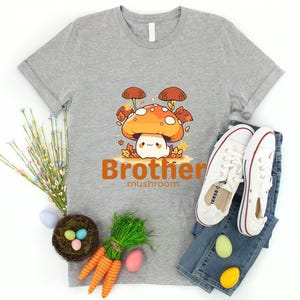 Mushroom Family Shirt, Mama Mushroom Shirt, Personalized Family Matching Shirt, Baby Mushroom Shirt, Daddy Mushroom Shirt,Nature shirt image 3