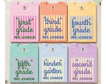 Comfort Colors© Teacher Team Shirts, Custom Grade Level Shirt Comfort Colors, Teacher TShirts,, Grade Level Teacher Shirt, Team Teacher Tee