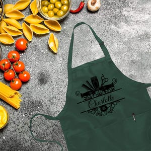 Custom Hair Stylist Apron, Funny Hair stylist Aprons, Funny Hairdresser Apron, Personalized Hair Stylist Apron, Apron for Women & Men image 6