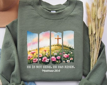 He is not here, he has risen shirt, easter shirt, Christian Shirt, Jesus Easter Shirt, jesus christ easter, bunny shirt, Faith shirt,Risen