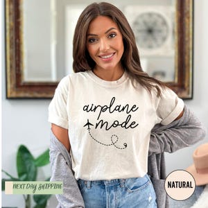 Airplane Mode Shirt , Airplane Shirt, Girls Group Trip T-Shirt, Travel Shirt, Adventurer Gift, Gift for Traveler , Airplane Mode, Vacation image 3