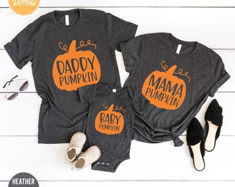 Halloween Family Shirts, Matching Family Shirts, Fall Mommy and Me Shirt, Pumpkin Shirt, Matching Family Tees, Matching Family Outfit
